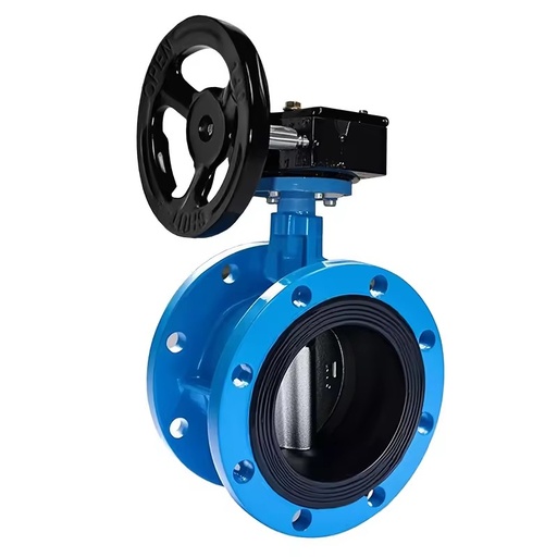 Turbine Flange Butterfly Valve D341X-16Q Manual Cast Steel/Cast Iron Body Ball Soft Seal National Standard Mainland