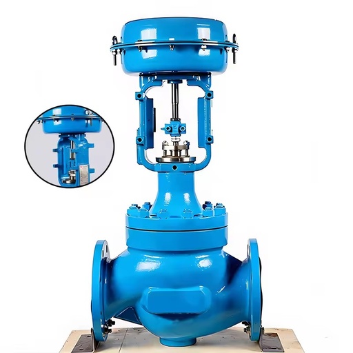 SY500PFW Corrugated Tube Fluorine Lined Control Valve 4/5/6Inch Pressure Control Regulator Valve OEM Pneumatic/Electric for