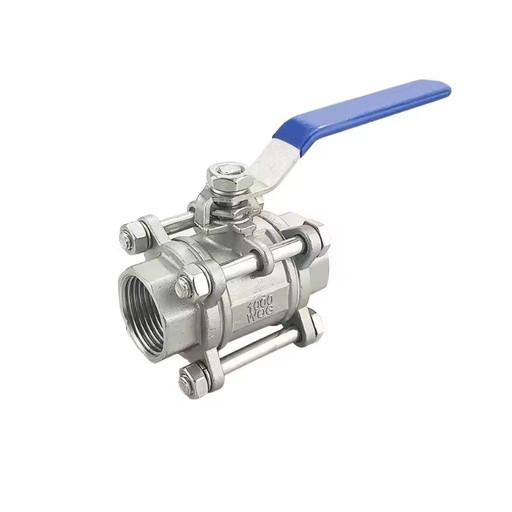 Three-Piece Threaded Ball Valve Stainless Steel Water Pressure Regulator Valve Power for Water General Application