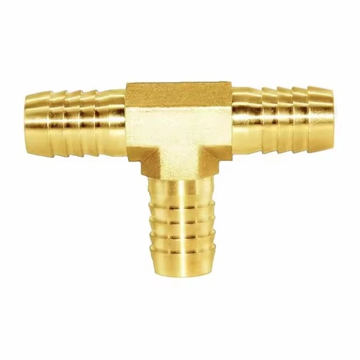 5/8'' 3 Way Union Intersection Split Brass Tee Fitting Barb Fittings