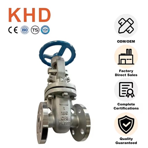 Manual Cast Steel Flange Gate Valve High-Temperature Steam Boiler Valve with DN25 32 40 50 65 80 Stainless Steel Gate Valve