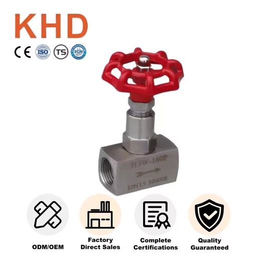 J13W-160P Stainless Steel High Pressure Needle Globe Valve Flow Control Crane Needle Valve for Gas Pipe Customized Needle Valve