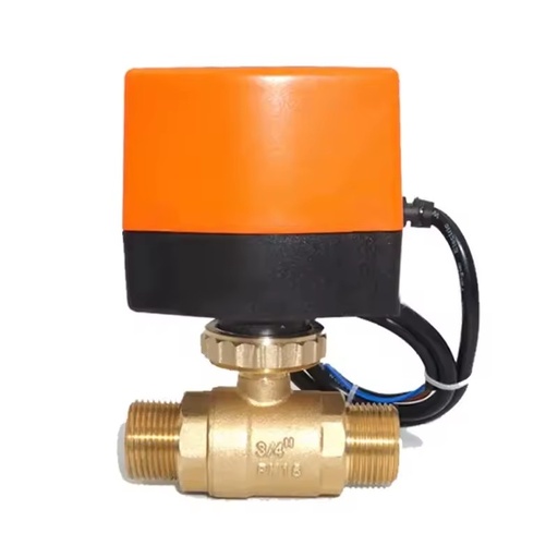 Electric Medium Temperature Thermostatic Regulating Valve for Industrial HVAC Systems Ball Structure Water OEM Customizable