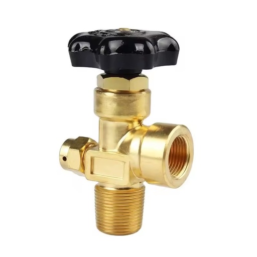 CGA540 Manual Control Brass Gas Cylinder Valve for Oxygen/Argon/CO2/Hydrogen/Helium OEM Available in HPB59-1