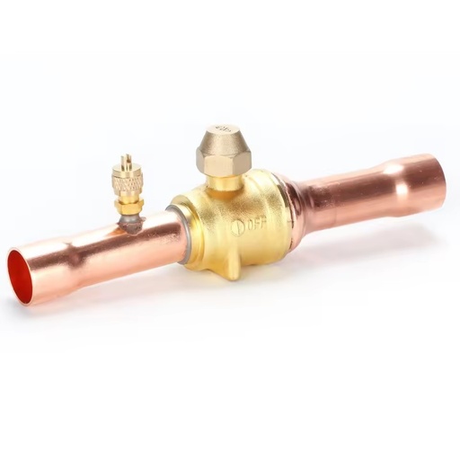 1/4 in to 3-1/8in Air Conditioner Refrigeration Ball Valves Welding Connection Brass Copper Ball Valve Have SAE Fixed Hole