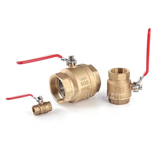 Bronze Female Thread 600 WOG Brass Ball Valve with Copper Handle High-Temperature Control Customizable OEM for Water Gas Oil