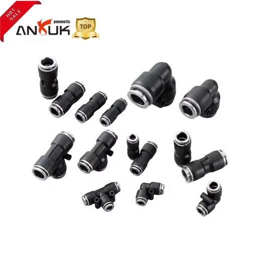 ANRUK British Plastic Pneumatic Reducer Elbow Fitting G3/8 To G1/4 Thread 10mm Tube One-touch Fittings