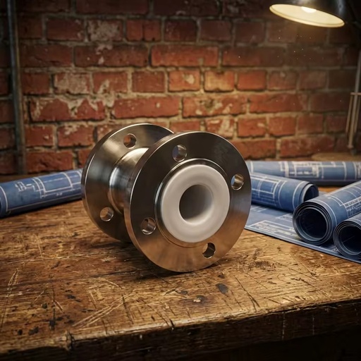 Premier Anti-Alkali PTFE Lined Carbon Steel Pipe Flanged Joint Painting Surface Durable Chemical Processing Factory Price