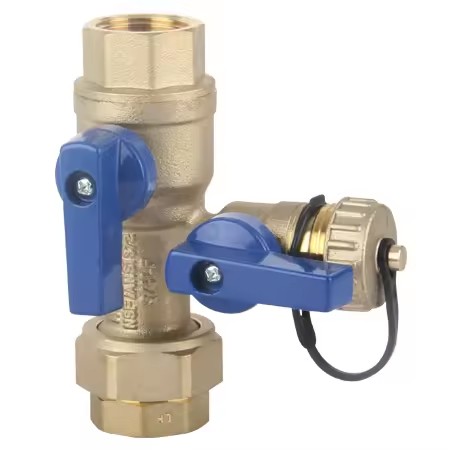 High Performance Lead Free Female End Full Port Brass Certified Tankless Water Heater Valve Cold Water