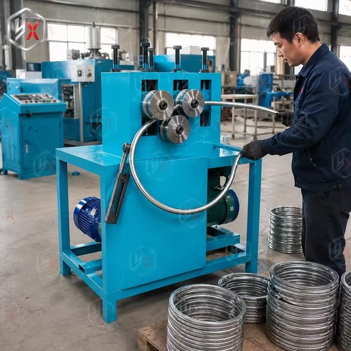 Versatile LX-T50 Three Roller Ring Bending Machine for Round Square and Flat Bar Metal
