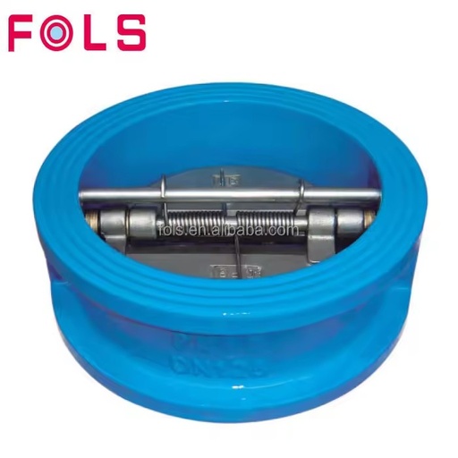 4 Inch PN16 Cast Iron Spring Non Return CF8 Disc Wafer Check Valve for Water