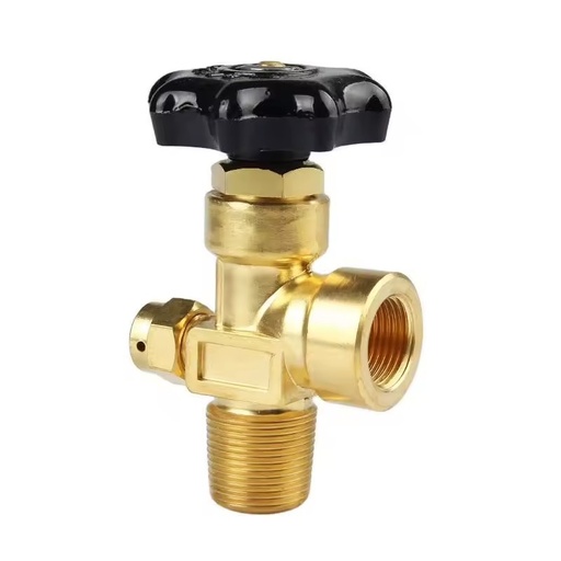 Angle Manual High Purity Helium & Argon Brass Gas Cylinder Safety Valve Factory Price