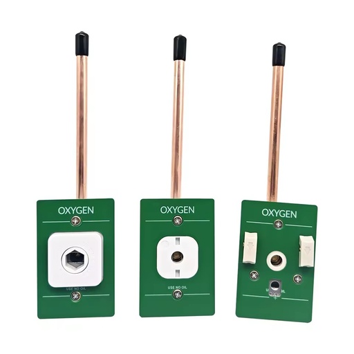 Hospital Head Panel Medease Wall Oxygen PB / Diss / Chemetron / Ohmeda Type Medical O2 Gas Outlet Check Valve for Bed Head Unit