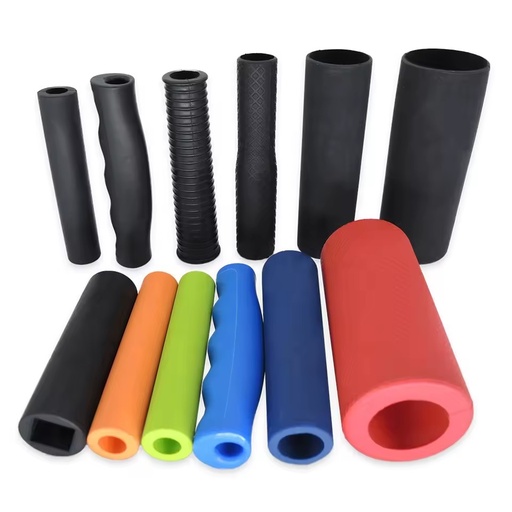 Custom Soft Silicone Rubber Handle Grip Sleeve Rubber Grip for Tooling Tube Pipe Gym Dumbbell Bicycle Bike Handle Grip Rubber