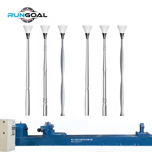 Wholesale Street Light Pole Production Line Aluminium Spinning Machine Garden Decoration Light Pole Processing Machine