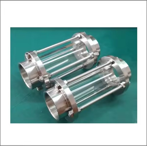 tank Vessel Sight Glass Hydraulic Stainless Steel Npt Female Threaded In-line Tubular View Sight Glass