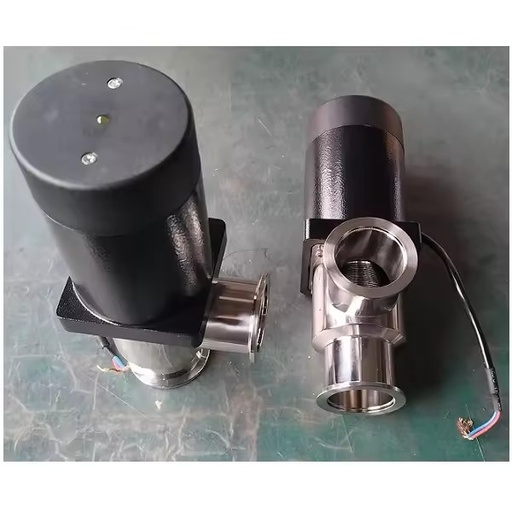 GDC-J SS304 KF25 Bellows Sealed High Vacuum Electric Electromagnetic Drive OEM Angle Valve