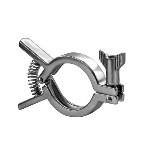 Heavy Duty Stainless Steel Single Pin Squeeze Clamp for Tri Clamp Pipe Fitting Adapters