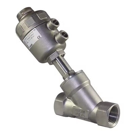 Hydraulic Angle Seat Valve SS304 PTEF Sealing DN15-DN100 1 Year Warranty