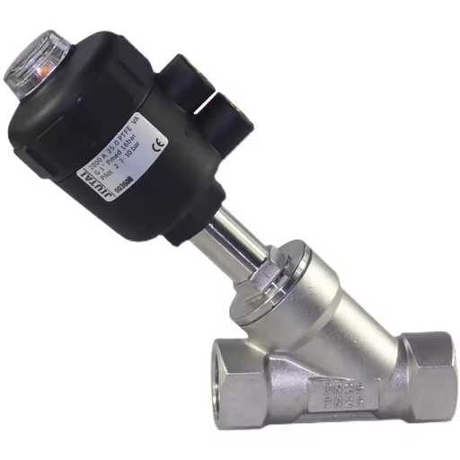 OEM Customizable 304 Stainless Steel Angle Seat Valve High Temperature Pneumatic Control Valve NPT/BSPT DN10~DN80 Water/Gas Home