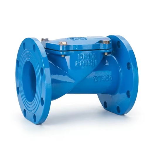 Flanged Swing Check Valve Rubber Disc Non-Slam Ductile Iron H44X-16Q PN16 DN50-DN800 Full Range for Water