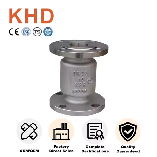 OEM Custom 2-Inch Flange Manual Check Valve -made SS304 SS316L H42W-16P Stainless Steel High Quality Check Valves