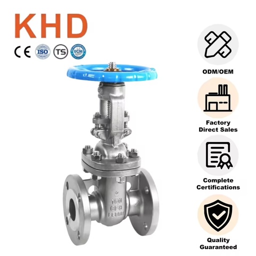 ANSI Class 150LB Flanged Gate Valve CF8M/SS316L Manual Wedge DN15-DN600 OEM Custom WCB Carbon Steel Gate Valve
