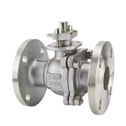 Q41F-16R SS316/CF8M 2-Way Soft Seal Flange Ends 1/2 ~8 Inch PN16 DN15-DN200 Gas/Oil Control Hydraulic Regulating Ball Valve