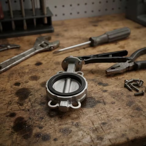 Heavy Duty Hand Lever Stainless Steel Wafer Butterfly Valve