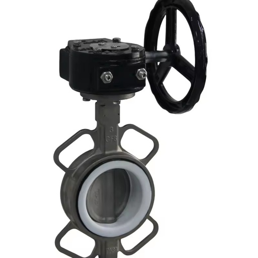 RDNT Industrial Heavy Duty Wafer Style Manual Operated Ball Valve with PTFE Seat