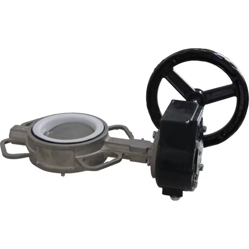 RDNT International US German Standards Cast Steel WCB Wafer Lug Manual High Temperature Butterfly Valve