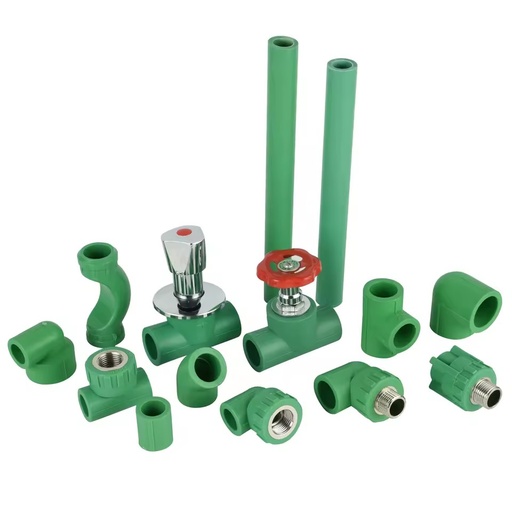High Quality PPR UNION Reducer Coupling Tee Cross Elbow Hot Selling Pipe Fittings for Hot Water Supply Size 20mm-110mm