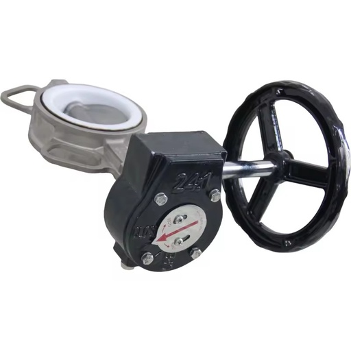 RDNT Manual High Temperature Cast Steel Wafer Type Butterfly Valve for Chemical Oil Water Industries Air Water Weak Acids Media