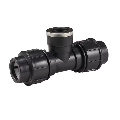 Durable PP Compression Fitting, Quick Connect Solution for LDPE & HDPE Pipes in Agricultural Irrigation and Water Supply Systems