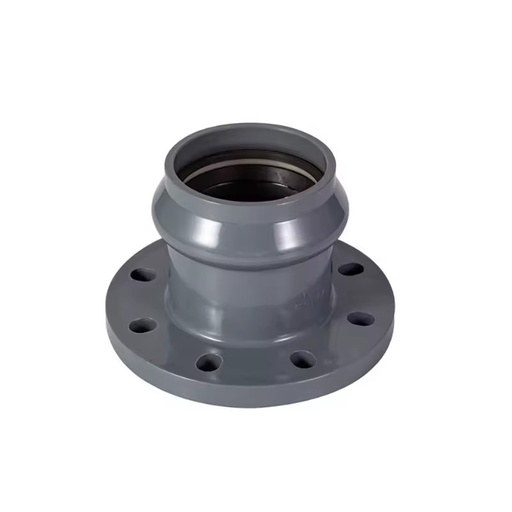 OEM ODM Manufacturer PVC Pipe Fittings With Rubber Ring Joint PN10 Injection Molded Plastic PVC Pipe Fittings Flange