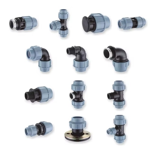 Super Quality Plastic Equal Tee Elbow HDPE PP PE Forged Grey Flange Fitting Pn10