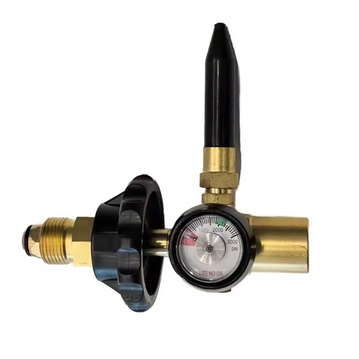 LOVTEC Professional Series Air Regulator ATTJ-13 Dual Gauge Display Helium Welding Equipment Metalworking Applications 2-Year