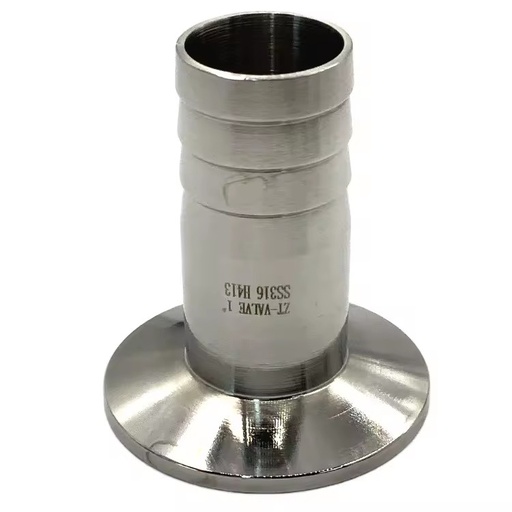 Stainless Steel Sanitary 304 316 1 Inch Tri Clamp Ferrule Hose Nipple Clamp Adapter Pipe Fitting for Food Industry