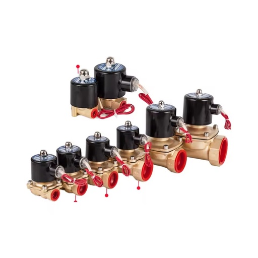 10 Bar Solenoid Valve 1/2 Inch 220v AC/24V DC Normally Close Low Pressure for Home & Office Use Electric Solenoid Valve