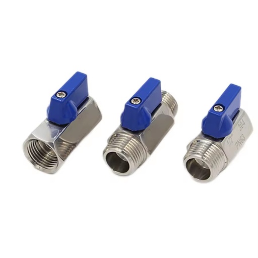 Ss304 3/8" 3/4" 1/2 Inch Forged Female Male NPT Threaded Handle Small Miniatures Stainless Steel Mini Ball Valve