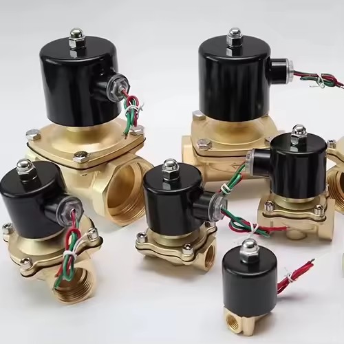 Brass Material 12V 24V 220V DC Stainless Steel Ball 2 Way Single Coil Water Solenoid Valve with 1/2''-2'' Port Size