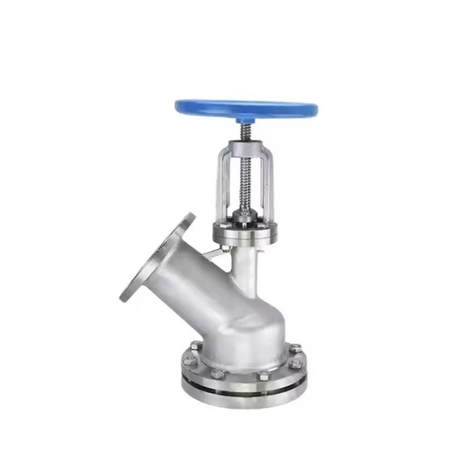 Upward/Downward Discharge Tank Bottom Valve, Y-Type Body, Stainless Steel 316