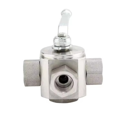 Manual High Pressure 4-Way Ball Valve - Forged Steel Block Body, Threaded (NPT/BSP)