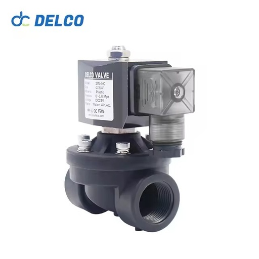 2W21 Normally Close Direct Acting Diaphragm PVC Plastic Solenoid Valve