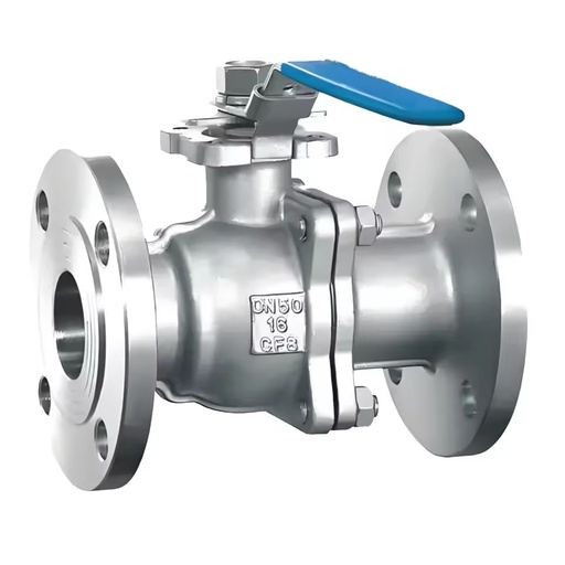 Stainless Steel 304/316 Ball Valve CF8M CF8 ASME B16.34 DN50 ISO 5211 Direct Mounting Pad Full Port 2PC Flanged End Gas Manual