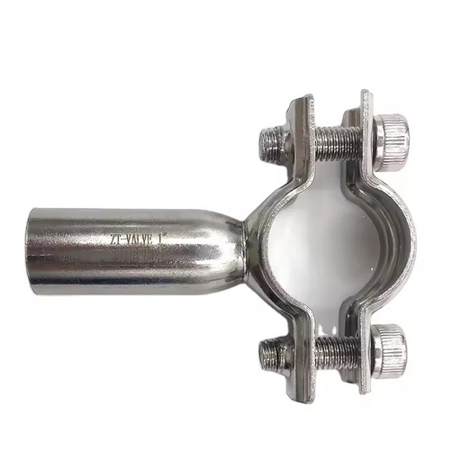Food Grade Pipe Support Heavy Duty Tube Bracket Tube Holder Hanger Round Pipe Clamp Sanitary Stainless Steel Pipe Holder