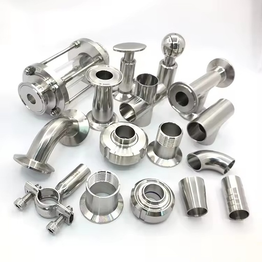 SS304 316 Astm A270 Din Sms Standard Polished Welded Stainless Steel Sanitary Tube Pipe Fittings for Food and Beverage Industry