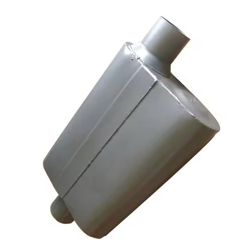 Mx Exhaust Popular Aluminium Universal 2inch Inlet 1.5mm Thick Perforated Tube Smooth Finish Car Performance Chamber Exhaust