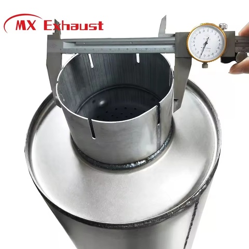 5 Inch Aluminum Escape Exhaust Pipe Resonator Silencers for Motor Truck and Automobiles