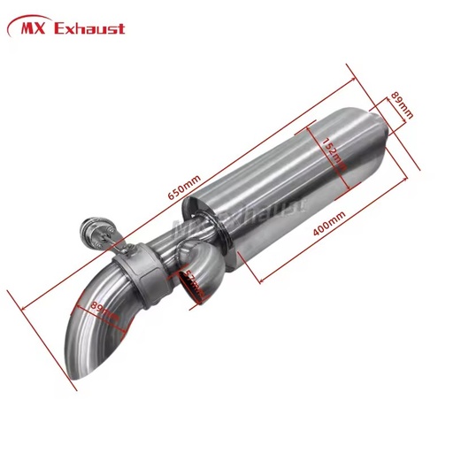 Stainless Steel 304 Exhaust Remote Control Valvetronic Muffler Pipe With Cutout Valve for Racing Car